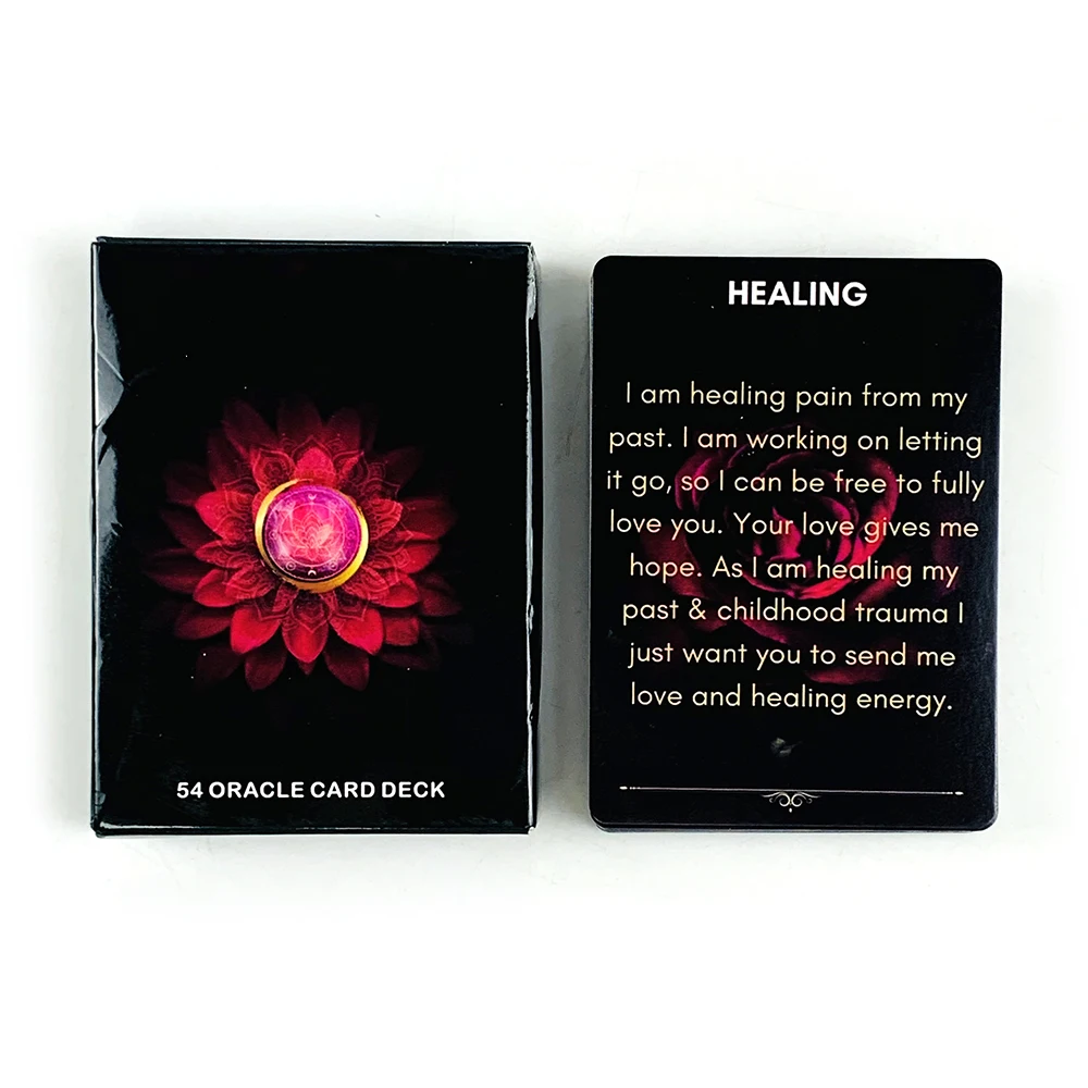 

A 54 Oracle Cards For Confession Messages Love Message Prophecy Divination Board Game ,Anniversary Valentine's Day Gifts