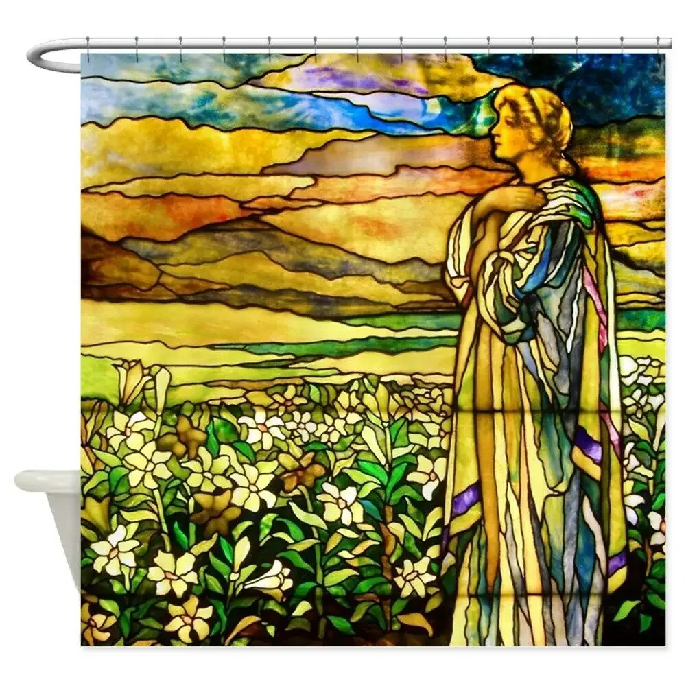 Field Of Lilies Shower Curtain for Home and Bathroom