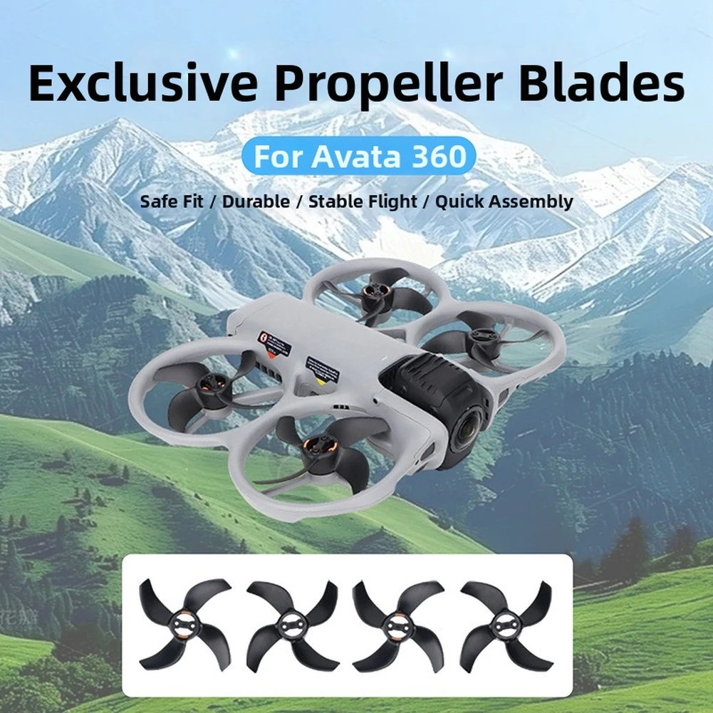 For DJI Avata 360 Replacement Propeller Bladess Featuring Low Mass Design Efficiency Flight Duration Tool For Accurate Assembly