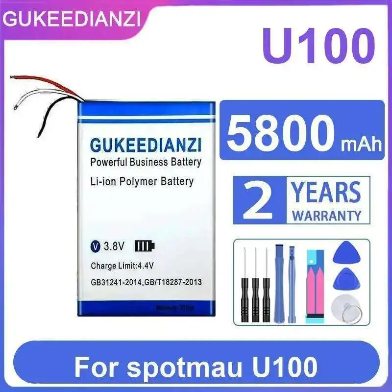 

For Spotmau U100 Good Low-Temperature Performance Data Recovery Tool Battery Reliable Power Supply 5800Mah