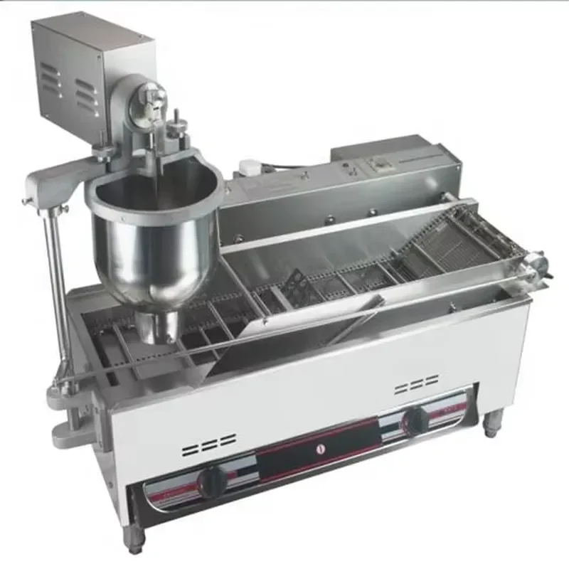 for New Gas LPG Automatic Stainless Steel Mini Doughnut Machine with Temperature Control Suitable for Bakery Use Can Make Nut