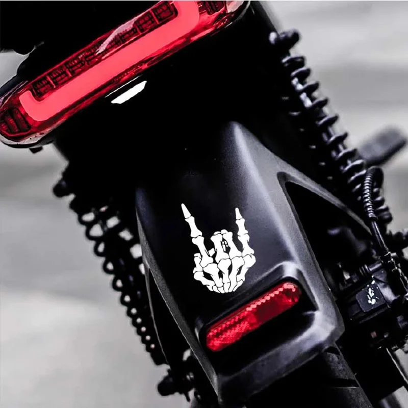 ملصقات سيارة على شكل جمجمة مقاس 13 × 18 سم شارات فينيل لمصدات النوافذ والجيتار ولوح التزلج - تصميم سيارات منفعل #4