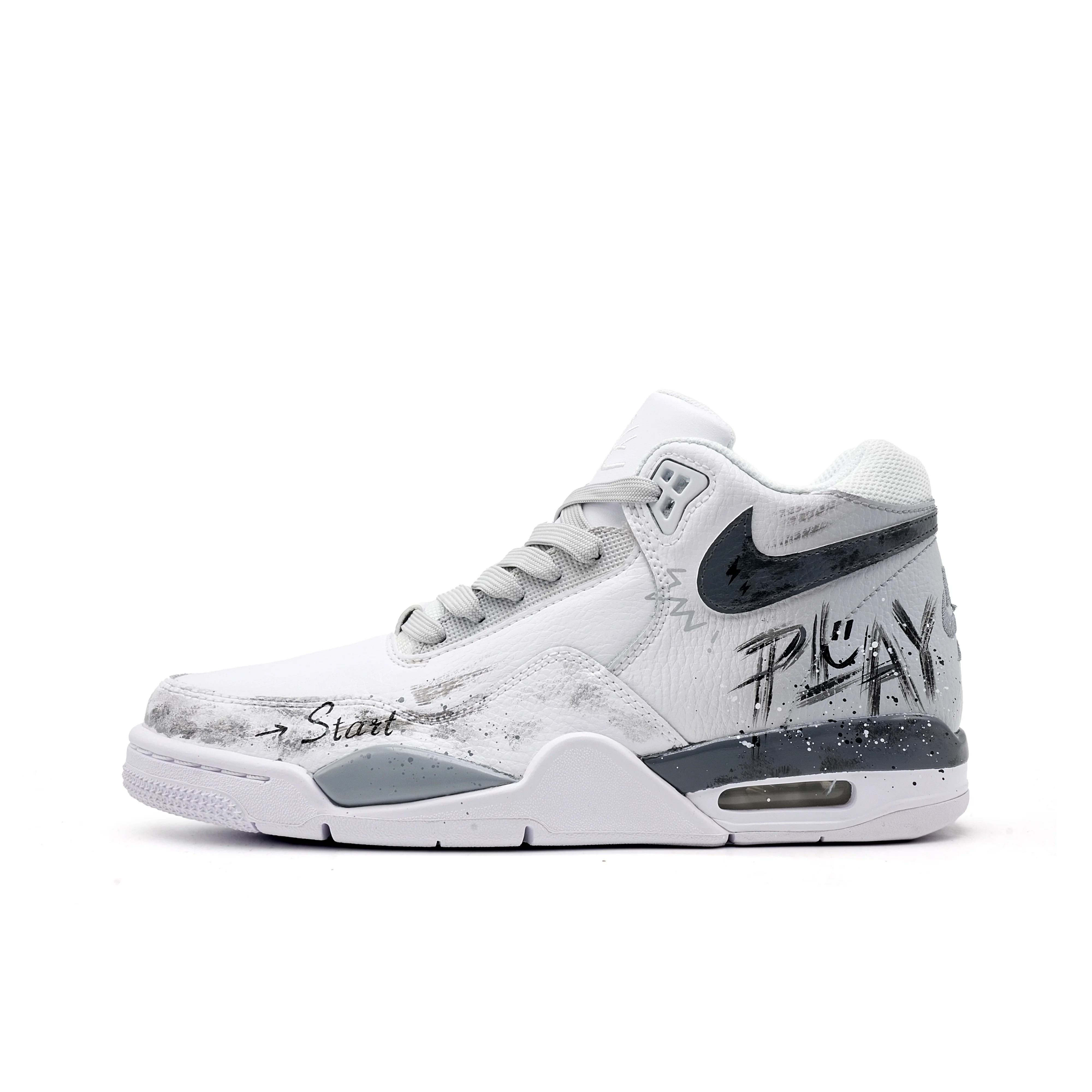 Nike Flight Legacy Old Film Development Abrasion Resistant Slip Resistant Abrasion Resistant Slip Resistant Mid top