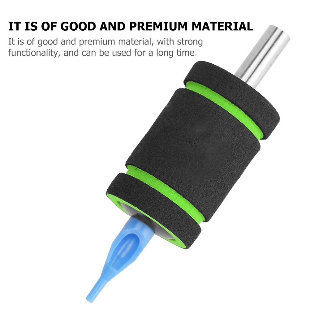 غطاء مقبض الوشم المرن مادة إسفنجية مرنة لامتصاص العرق وتثبيت الأيدي واقي مقبض عالمي غير قابل للانزلاق