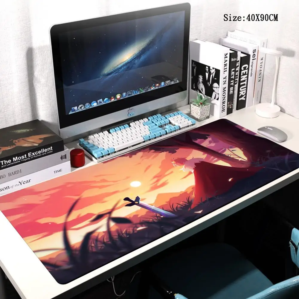 Gamer Keyboard Pad Dream Smp Anime PU Mouse Pad Double Sided Table mat PC Gamer Cabinet Gaming Laptop Kawaii Accessories