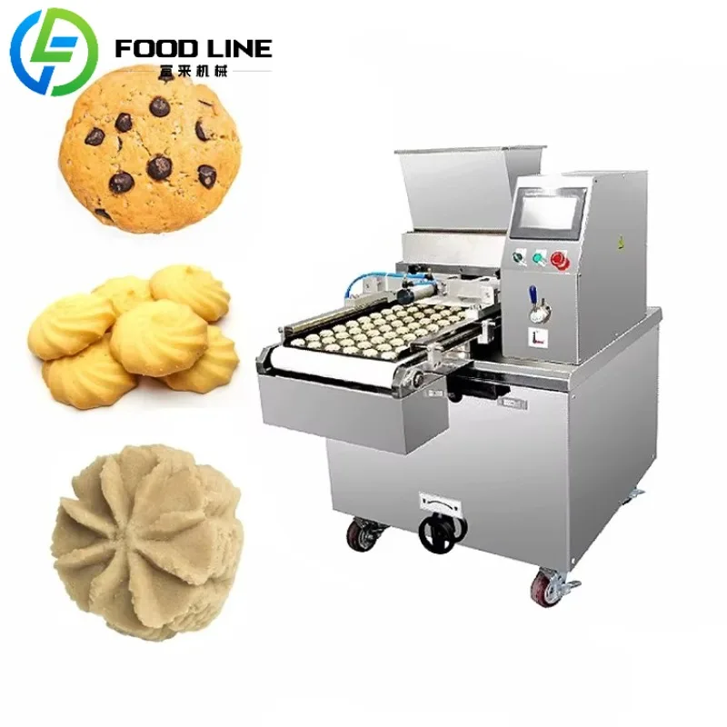 Industrial Stainless Steel Automatic Cookies Making Machine Puff Jenny Cookie Forming Machine Cookie Biscuit Maker Extruder