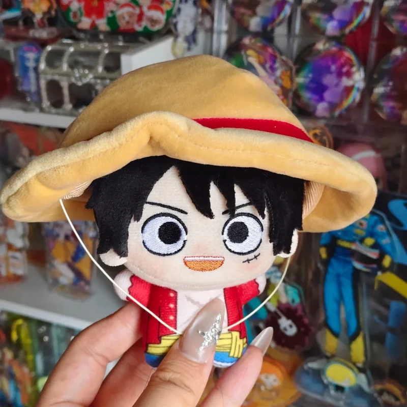 

Подлинная 10 см цельная Луффи Зоро Санджи Ace плюшевые игрушки брелок мультяшный декор игрушки хлопковые куклы дети забавные игрушки подарок
