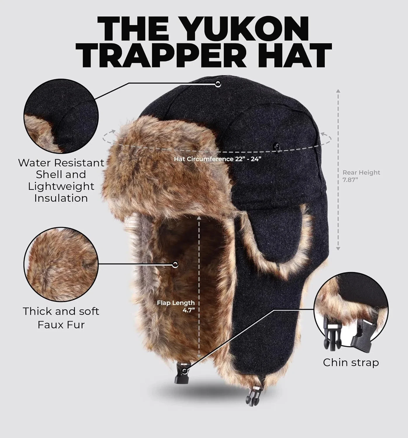 الرجال الدافئة الجندي قبعة الشتاء الطيار دورية غطاء للأذنين ألياف البوليستر الدافئة الروسية قبعة تزلج يندبروف الباردة الطيار القبعات #4