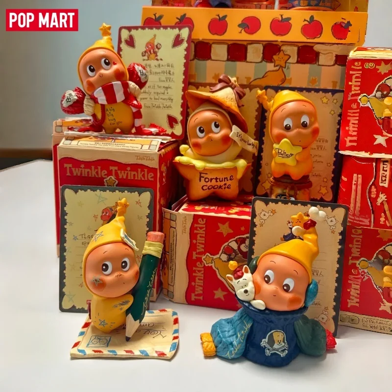 

POPMART Twinkle Twinkle The Gifts From Stars Series Blind Box Mystery Box Caixa Sorpresa Girls Anime Figures Cute Model Birthday