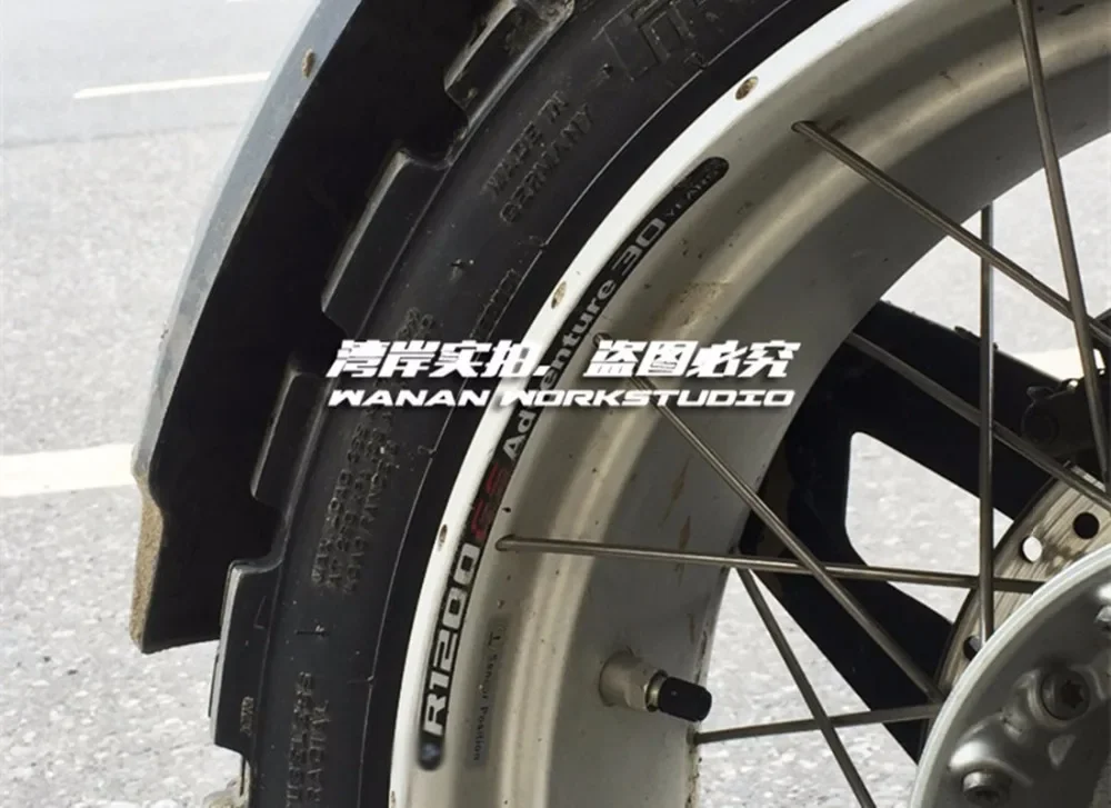 8x Car Styling Motorcycle 19 Inch Front Wheel 17 Inch Rear Wheel Sticker Decals for ADV R1200GS