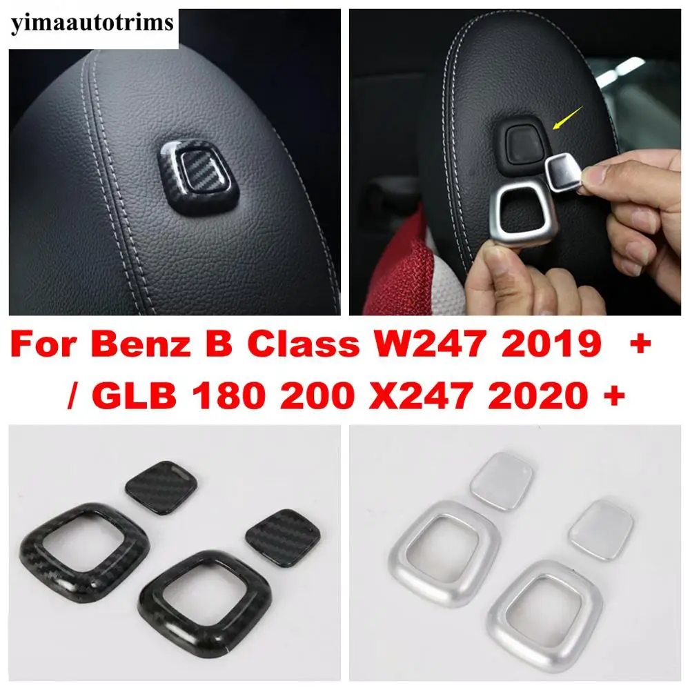 Seat Head Headrest Pillow Adjustment Button Cover Trim For Mercedes-Benz B Class W247 2019 - 2023 / GLB 180 200 X247 2020 -2024