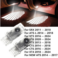 2Pcs LED Car Door Welcome Light Auto Door Ghost Shadow Projector Lamps For Cadillac SRX XT4 XT5 XT6 ATS XTS CTS CT6 Accessories