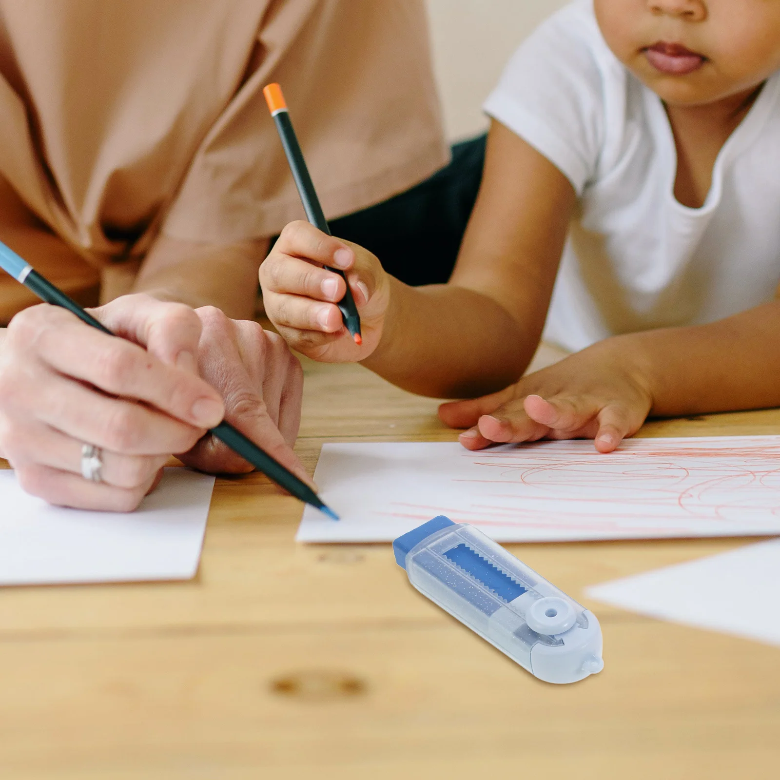 

4Pcs Retractable Sliding Erasers for Students School Exam Test Stationery Portable Convenient Erasers Multi-Function Small