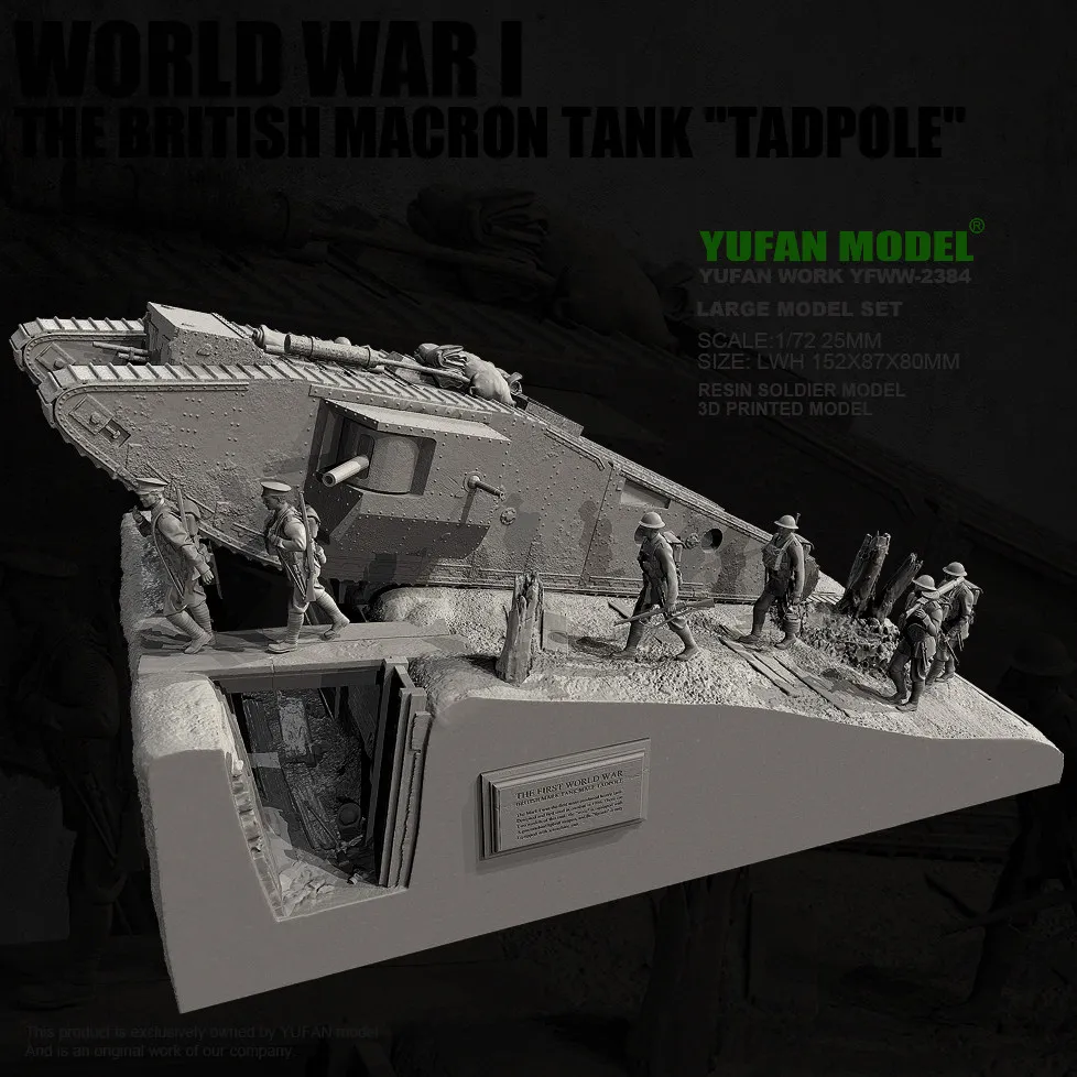 YUFAN MODEL 1/72 Resin model kit self-assembled and colored (3D Printing ) YFWW-2384/3D