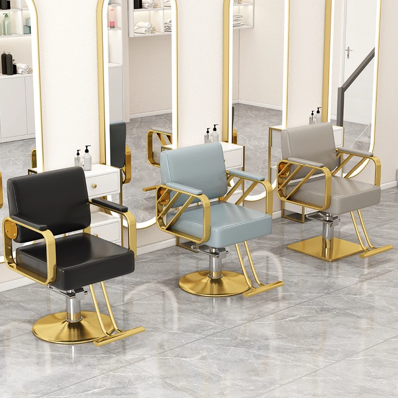 Lash Equipment Swivel Barber Chairs Makeup Ergonomic Hydraulic Barber Chairs Spinning Tattoo Friseurstuhl Salon Furniture YX50BC