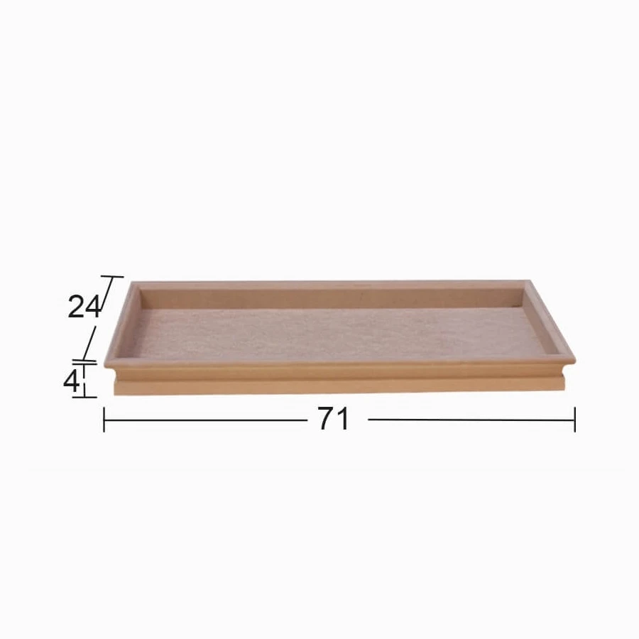 PA185 Medium Rectangle Dörtgen Embroidered Board, Unpainted Mdf Board