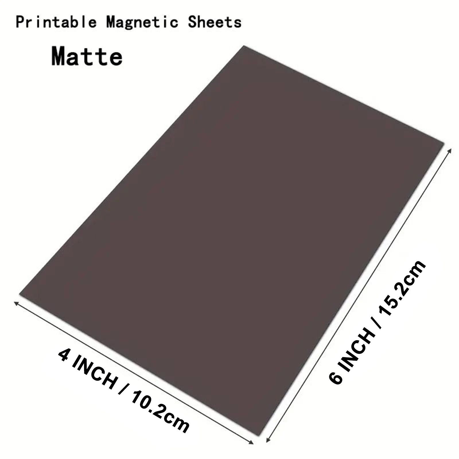 ESHANG 5 Sheets Printable Magnetic Sheets 4 x 6 Inch Matte Printable Magnet Paper for Inkjet Printer Non Adhesive Flexible