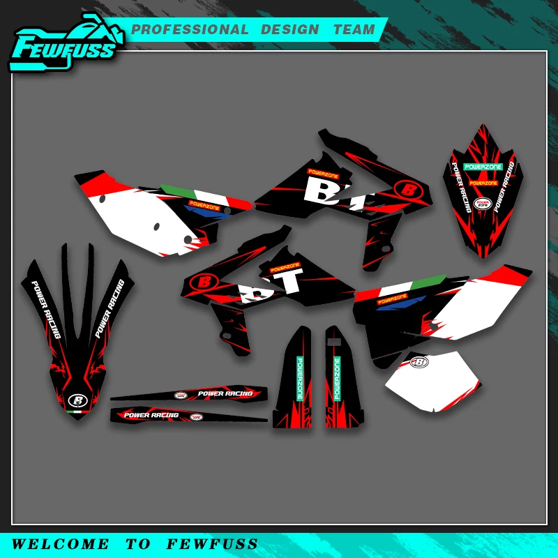 

Fewfuss полная графика наклейки мотоцикл фон индивидуальный номер для BETA RR 250 300 350 390 430 480 2013 2014-2017