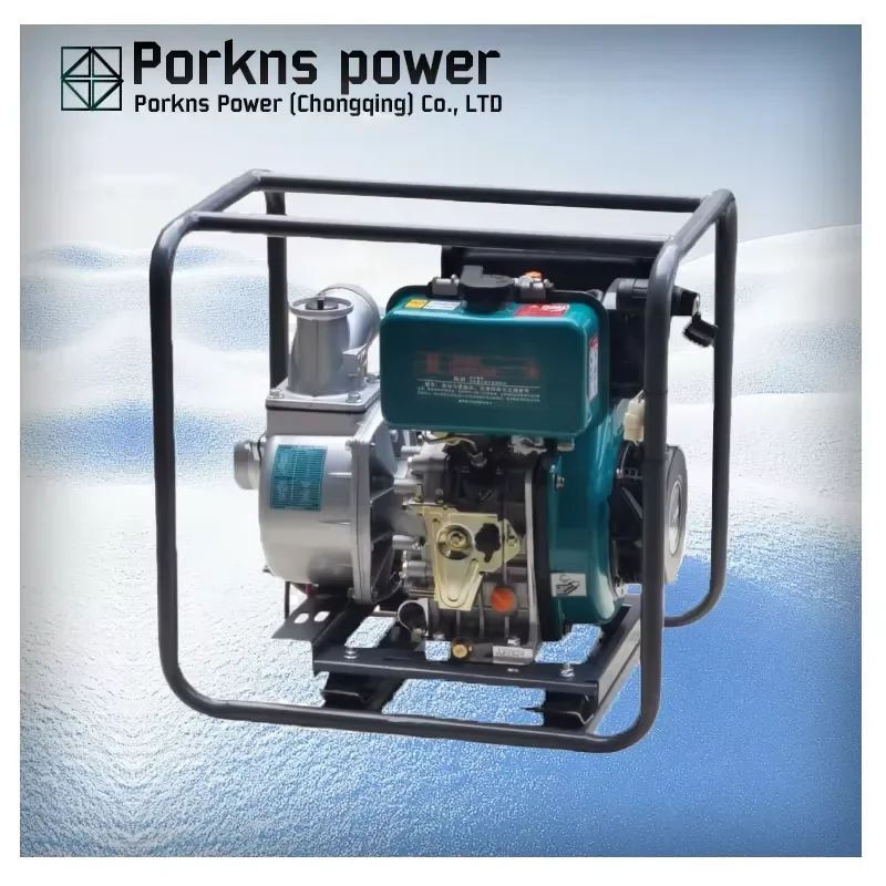 3 Inch 6.5hp High Pressure Electric Start Small Portable Diesel/ Engine Self-priming Agricultural Water Pump