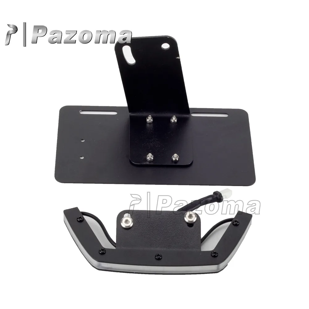 Motorcycle Tail Tidy W/ LED Brake Lamp Turn Signal Light License Plate Mount Bracket Kit for Harley Sportster S 1250 2021-2022