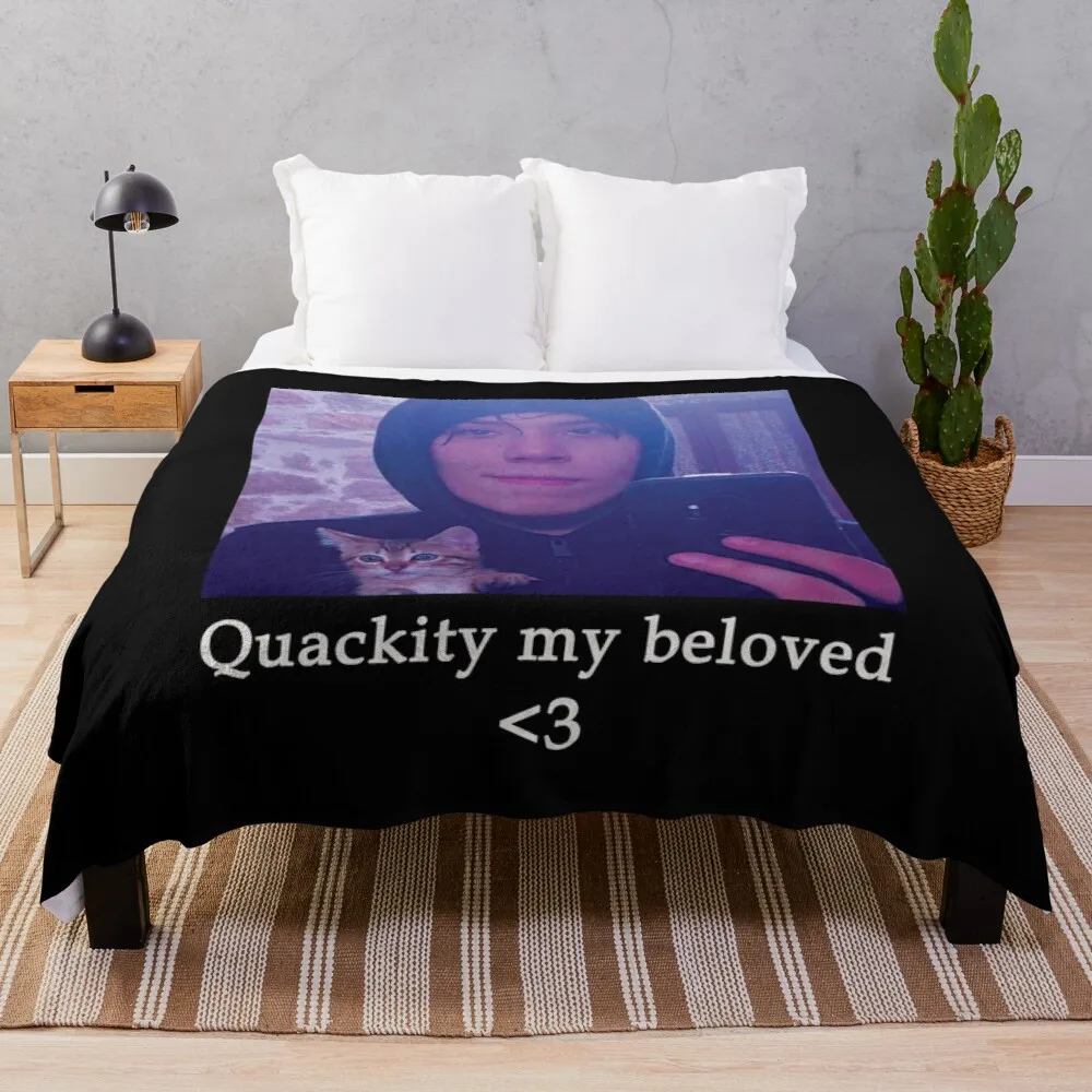 

Quackity my beloved | Beloved Quackity | Dream SMP Throw Blanket Softest Blanket Luxury Throw Blanket