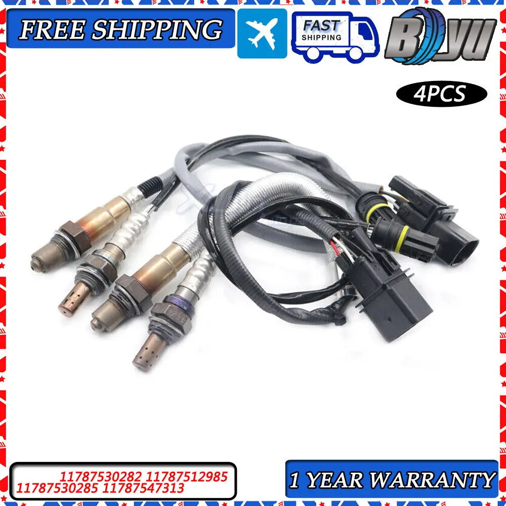 NEW Oxygen Sensor 4PCS Upstream & Downstream For BMW E87 120i E90 320i 320si E91