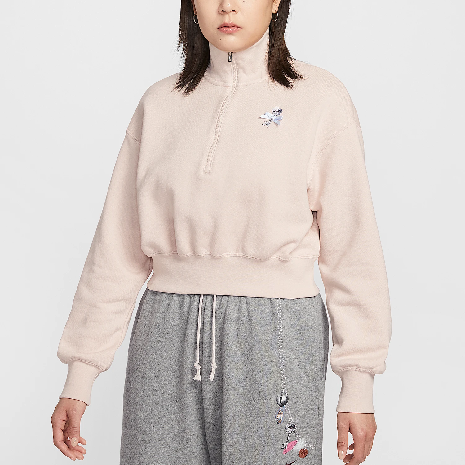 

Nike Authentic Spring Autumn Women's Short Fashion Sports Hoodie Pullover IQ3940-667