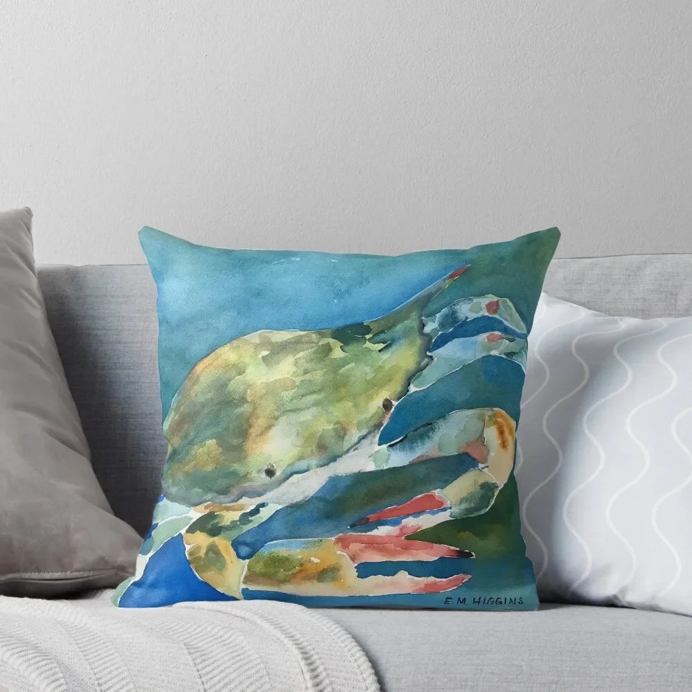 

Blue Crab Throw Pillow Pillowcase Cushion autumn pillowcase