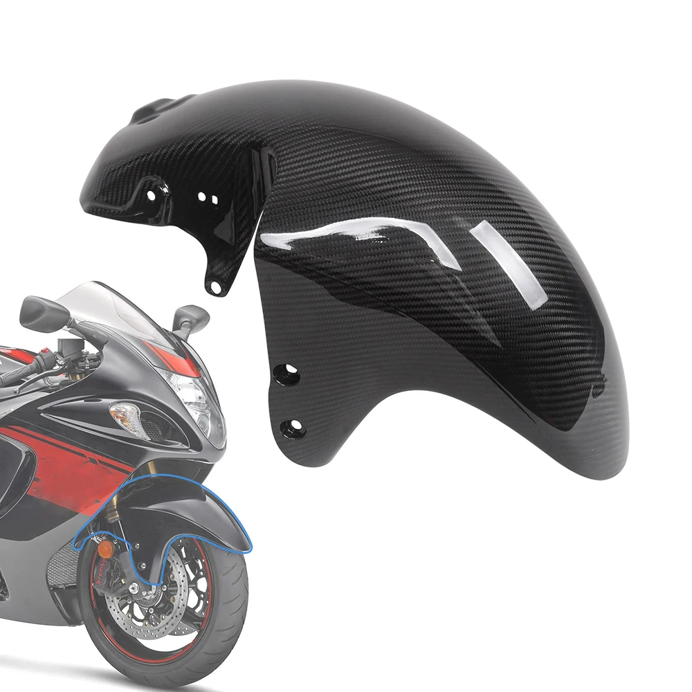 For Suzuki Hayabusa GSX1300R 2008-2015 Front Fender Hugger Carbon Fiber Motorcycle Mudguard Fairing