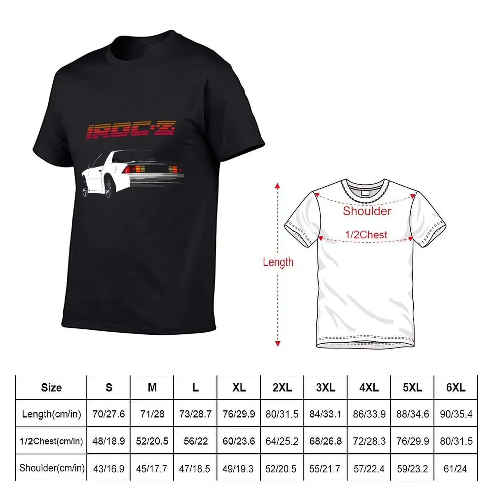 1987 5.7 IROC Z Logo T-Shirt tops oversized anime shirt cute clothes mens clothing