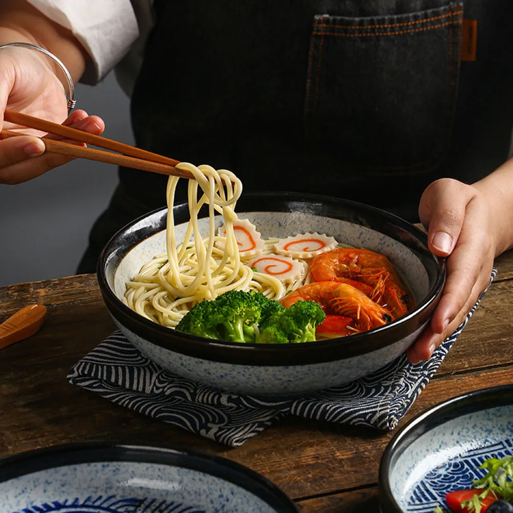 

Japanese Style Edo Pattern Ceramic Plate Vintage Dinner Food Tray Multipurpose Serving Platter for Home Kitchen Bbq Cake Dessert