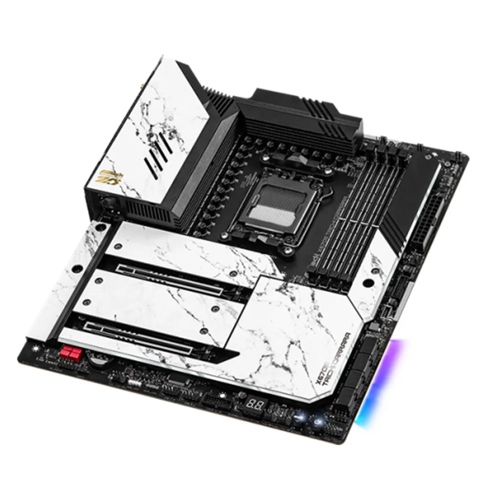 ASRock X670E TAICHI CARRARA マザーボード AMD X670 対応 9900X 8400F 7800X3D 7700 7500F CPU AM5 4xDDR5 7800 MHz HDMI 4xM.2 EATX