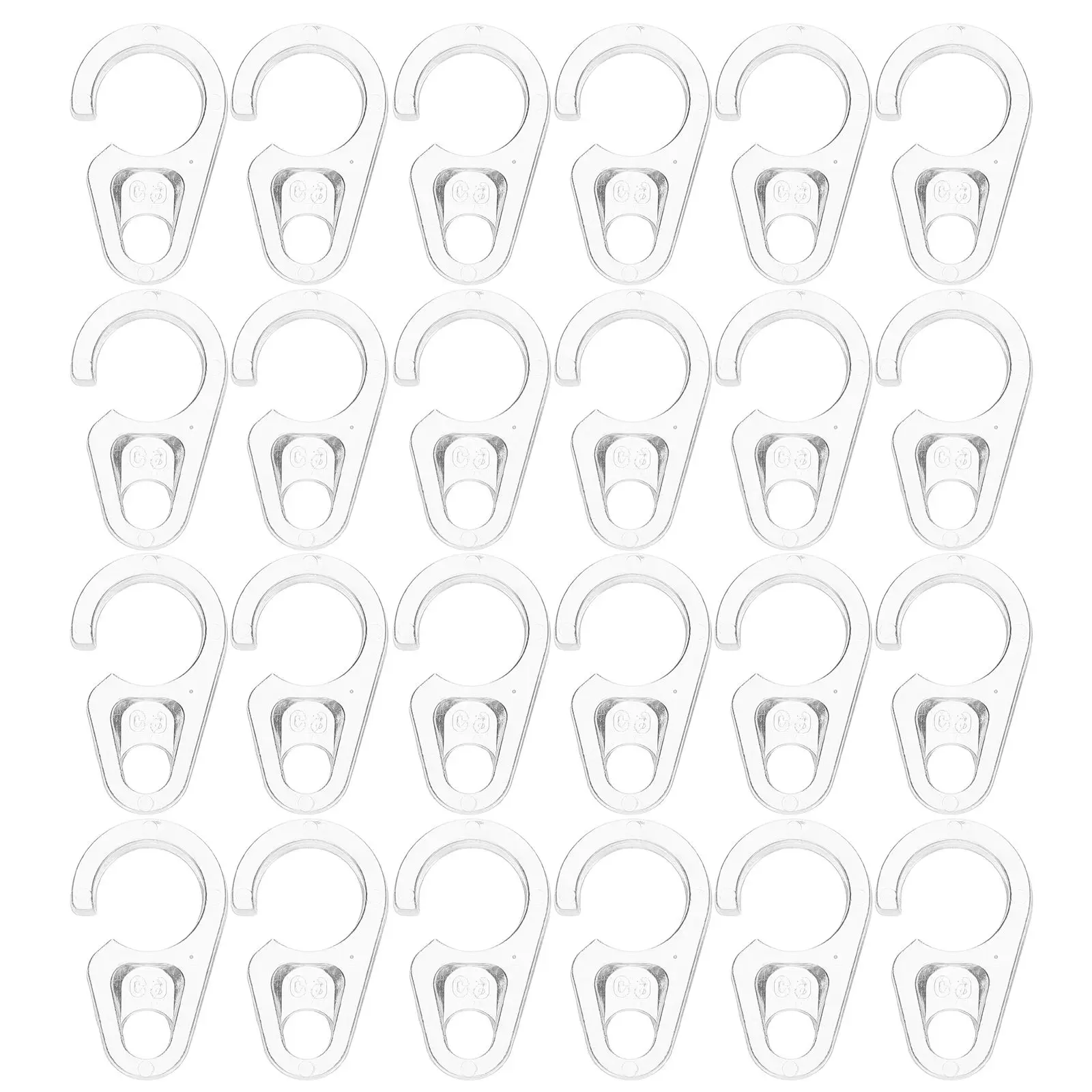 

50 Pcs Reinforcement Curtain Hook Mountings Brackets Vertical Blinds Rail Hooks