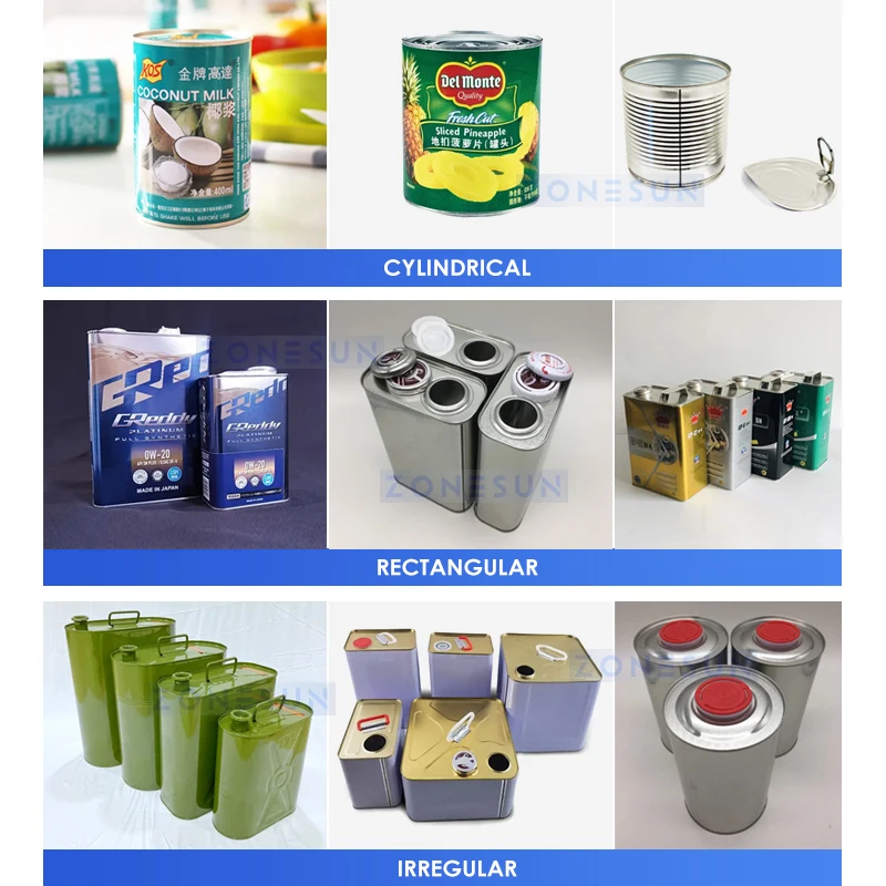 Zonesun ZS-ACS1 Automatic Tin Can Sealing Machine Can Seamer Large-sized Can Seaming Equipment