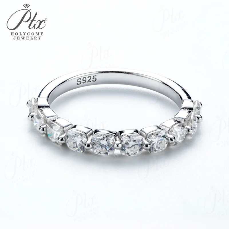 Cushion Cut Ring 3mm Lab Grown Moissanite D White/Black/Champagne/Green/Aqua Blue Color 925 Sterling Silver Holycome Jewelry