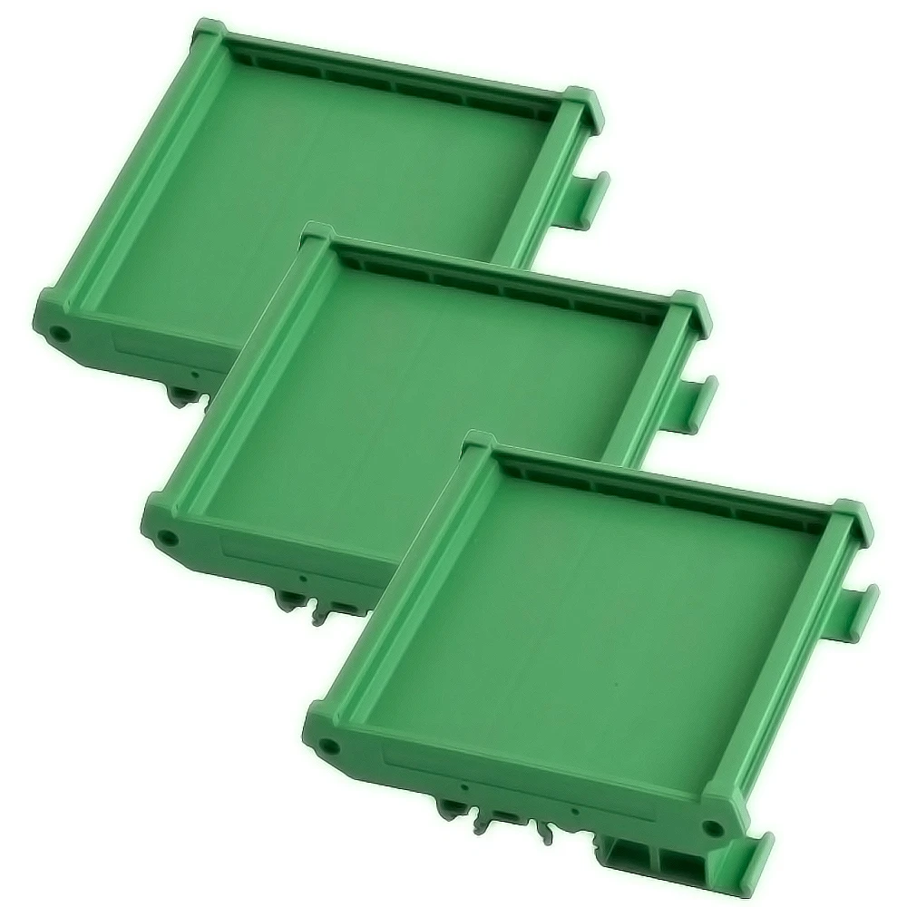 90mm Wide PCB Relay Module Rack Card Slot Electrical Circuit Board PLC Rail Base Installation Bracket Industrial Control Shell