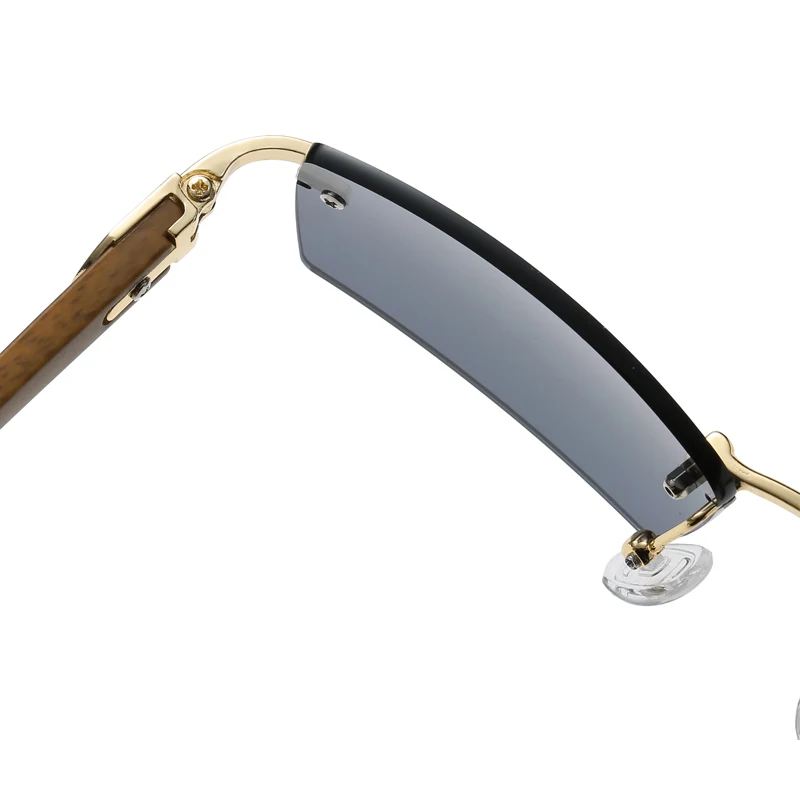 Rimless Sunglasses Rectangle Fashion Popular Women Men Unisex Rimless Sun Glasses Sunshade UV400 Protection