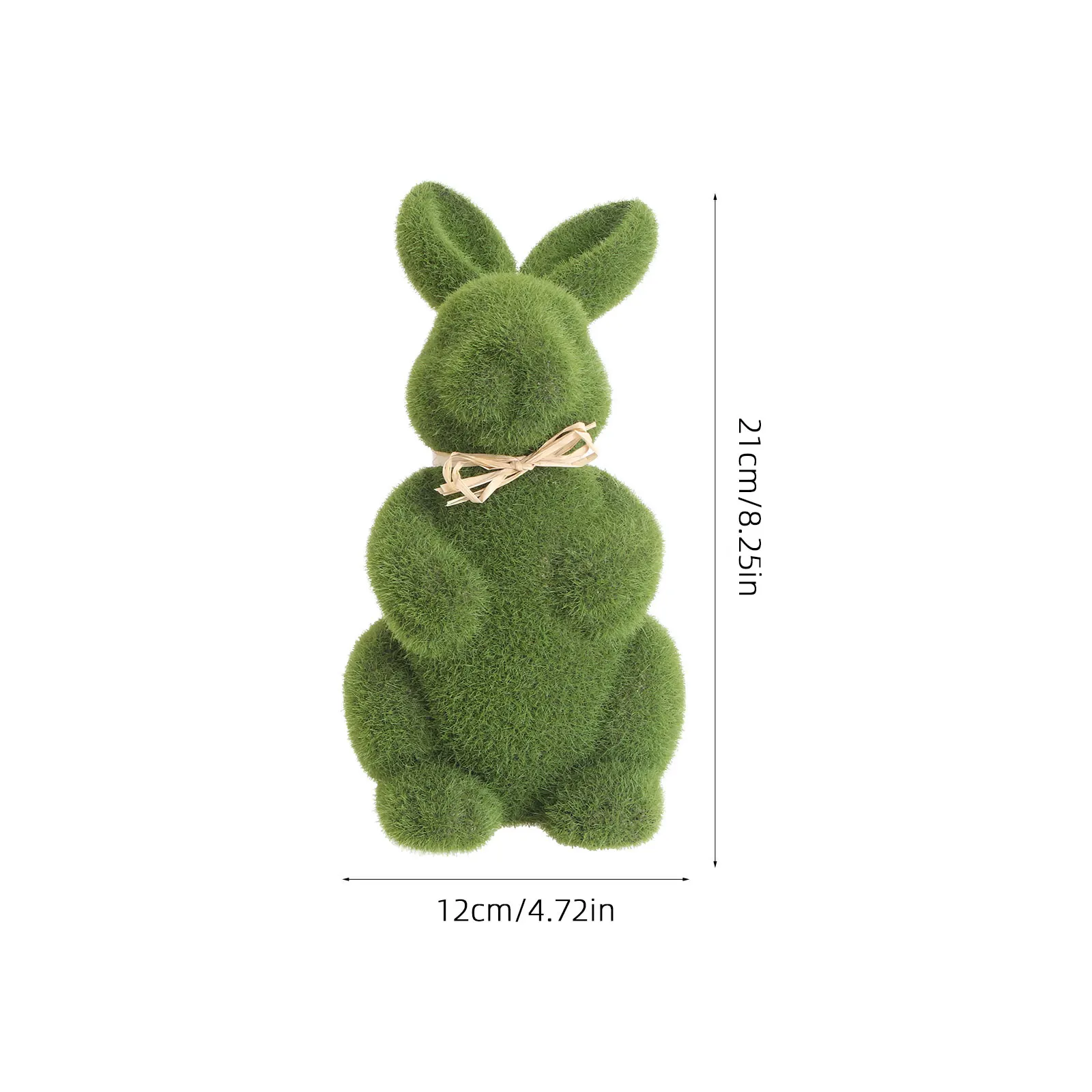

2 Pcs Easter Bunny Decorations Green Garland Rabbit Ornament Moss Bunny Home Office Kids Room Easter Decor