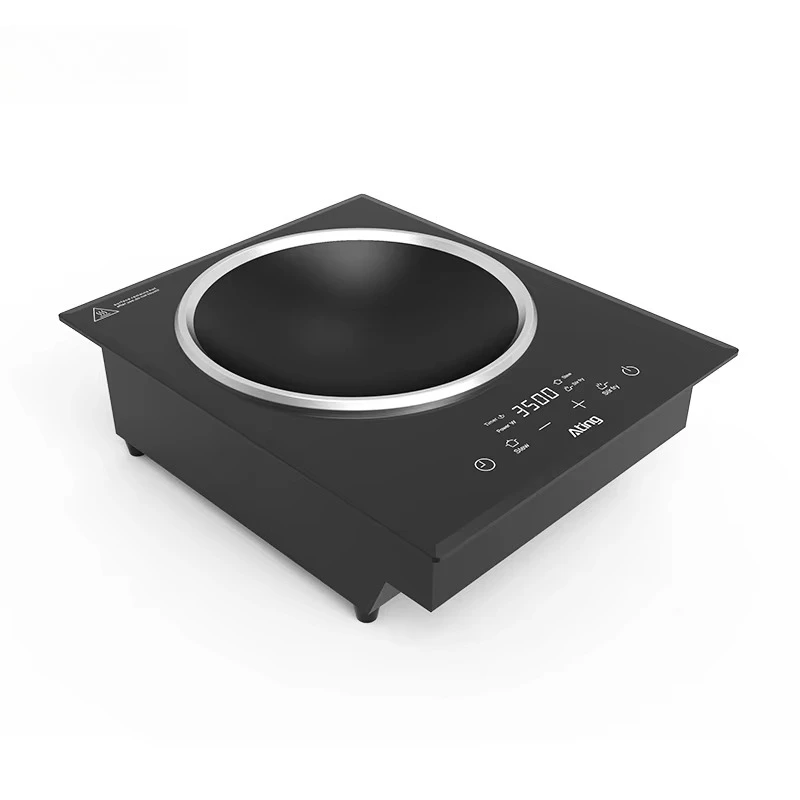South-east Asia Hot Sale Built-in Design 3500W Fast Heating Touch Control Concave Design burner Induction Cooktop