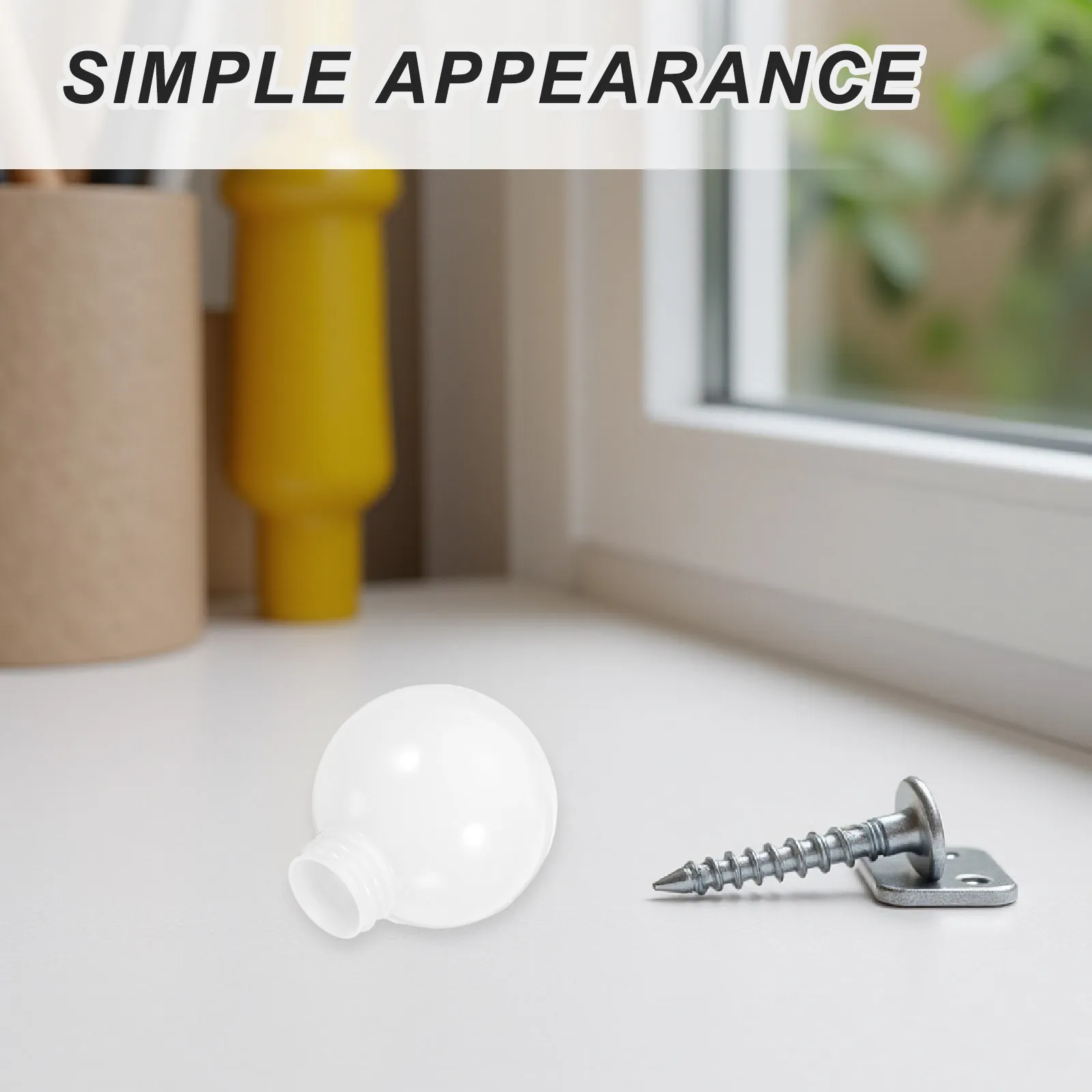 10Pcs White Globe Lamp Shade Plastic Spherical Lampshade Replacement for E27 Bulb Garden Lighting Cover Round Light Globe D60mm