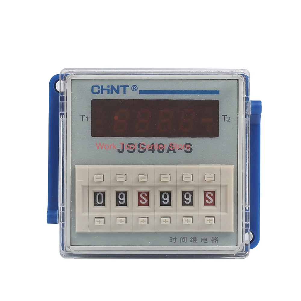 Original Digital Time Relay Socket JSS48A JSS48A-S JSS48A-2Z JSS48A-11 220V 380V AC/DC24V～48V Timer Delay Machine Control 8Pin