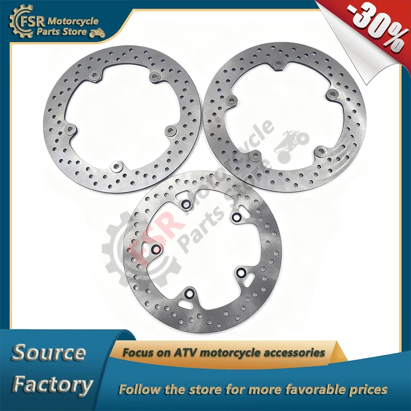 

Комплект передних и задних тормозных дисков, подходит для BMW R 1200 GS R1200GS Adventure 2007-2013, P/N: 34117711427 34217664102, 34 11 711 427