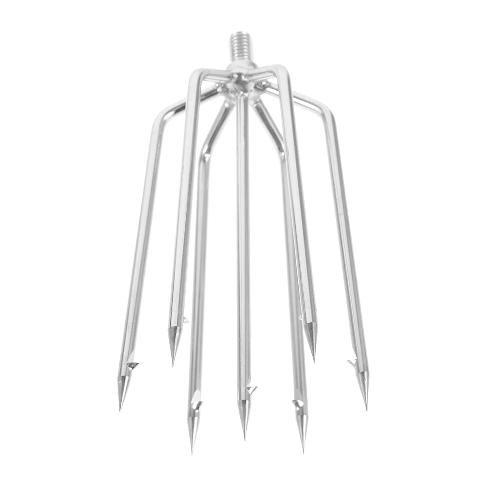 

Stainless Steel 7-Prong Fishing Fork Diving Gig Retractable Hook Rod Outdoor Tackle Accessories