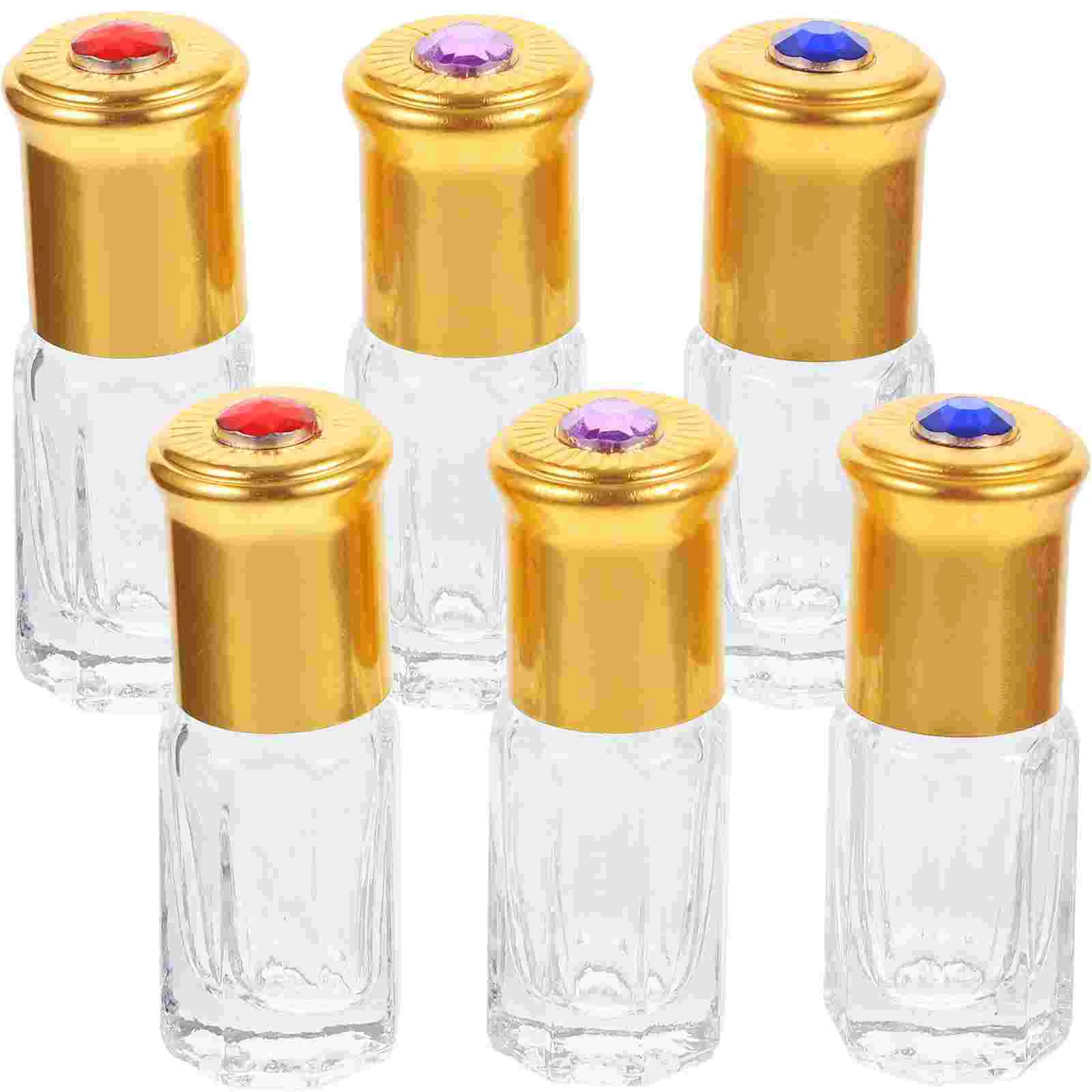 

10 Pcs 3ml Roll-on Applicator Vial Useful Bottles Liquid Container Chic Perfume Portable Smudge Suitable Glass Helpful Miss