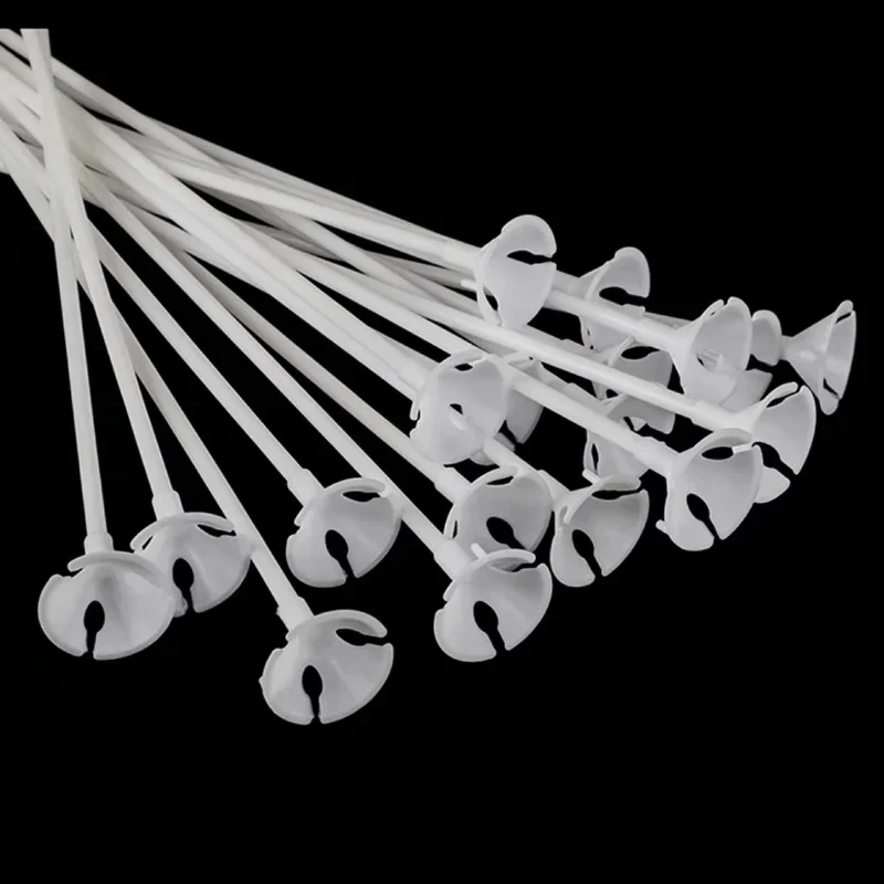 100 pieces of 42cm latex balloons with handheld balloon tow rods
