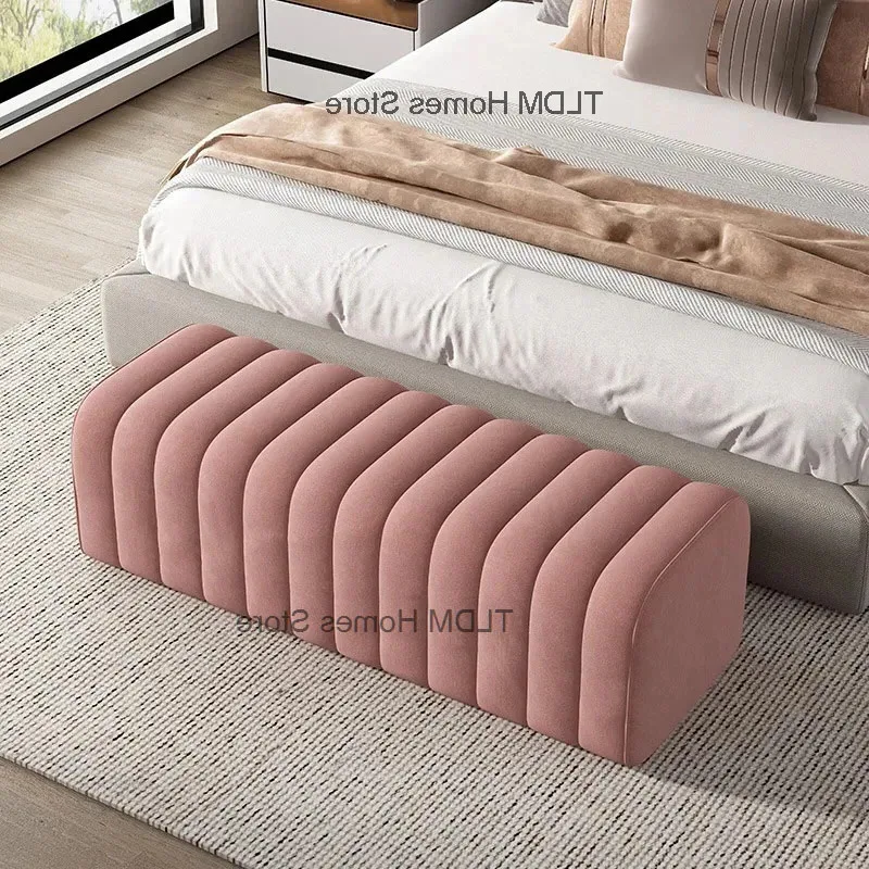 Simple Bench Modern Furniture Doorway Home Comfortable Soft Shoe-changing Stool Ottoman Cloakroom Bag Sofa Side Stools