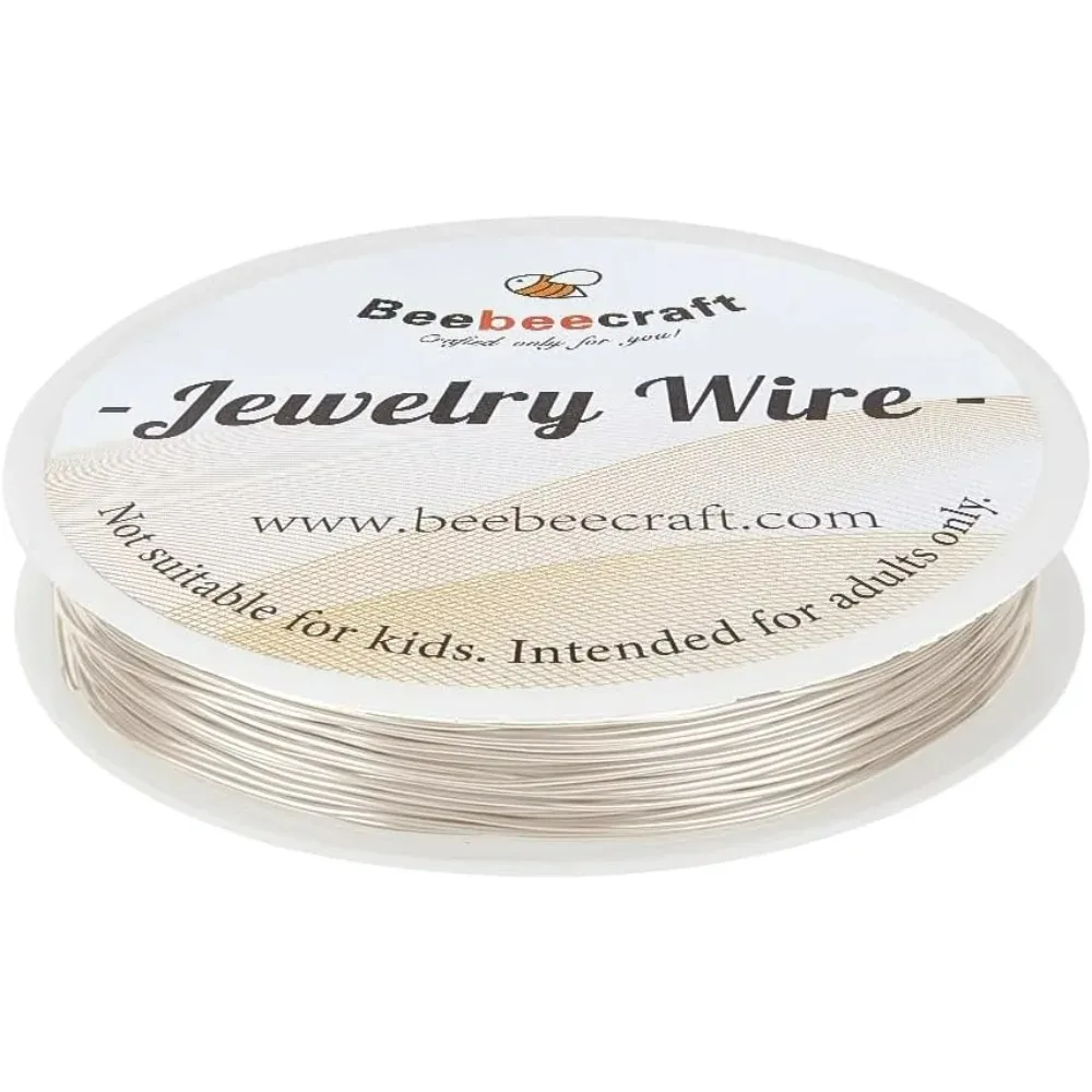 ลวดทองเหลืองกลมขนาด 21 เกจ ยาว 65.62 ฟุต สำหรับงานศิลปะ งานประดิษฐ์ งานร้อยลูกปัด งานพันลวด สำหรับทำสร้อยข้อมือ สร้อยคอ ต่างหู ชุดทำเครื่องประดับ DIY