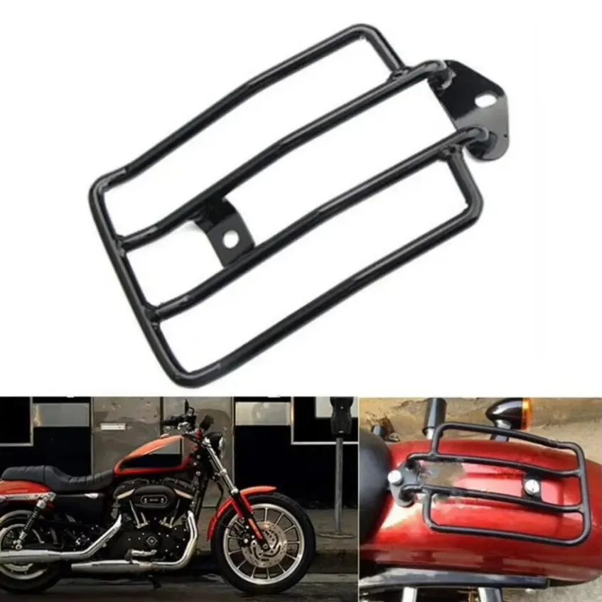 Motorcycle Luggage Rack Support Shelf Retro Stainless Steel Short Rear Tail Rack Modified Accessories