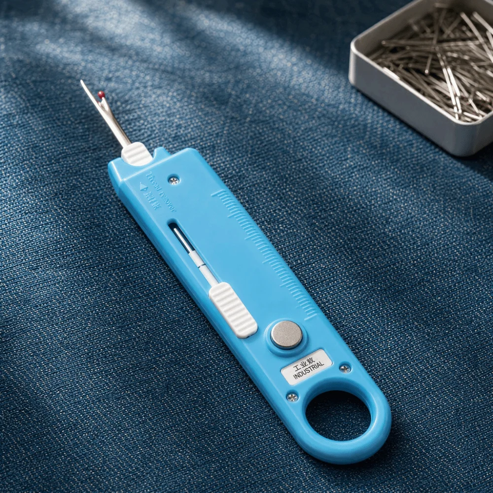 Multifunctional Automatic Needle Threader Handheld Portable Quick Threading Tool Precision Magnifying Glass