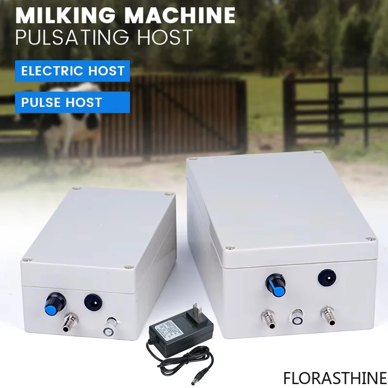 12V Electric Pulsating Pump Milking Machine Accessory Vacuum Pump not Bucket Include for Donkey Sheep Cow Horse